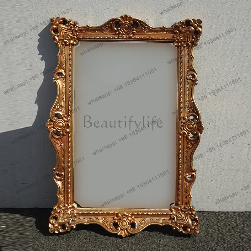 Retro old fireplace decorative mirror French home entrance wall makeup mirror
Retro old fireplace decorative mirror French home entrance wall makeup mirror