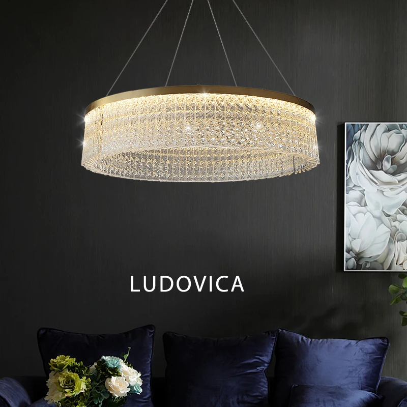 Роскошная хрустальная люстра в скандинавском стиле, декор, блеск, обеденный стол, круглая гостиная, домашняя кухня, остров, светодиодная люстра
Роскошная хрустальная люстра в скандинавском стиле, декор, блеск, обеденный стол, круглая гостиная, домашняя кухня, остров, светодиодная люстра