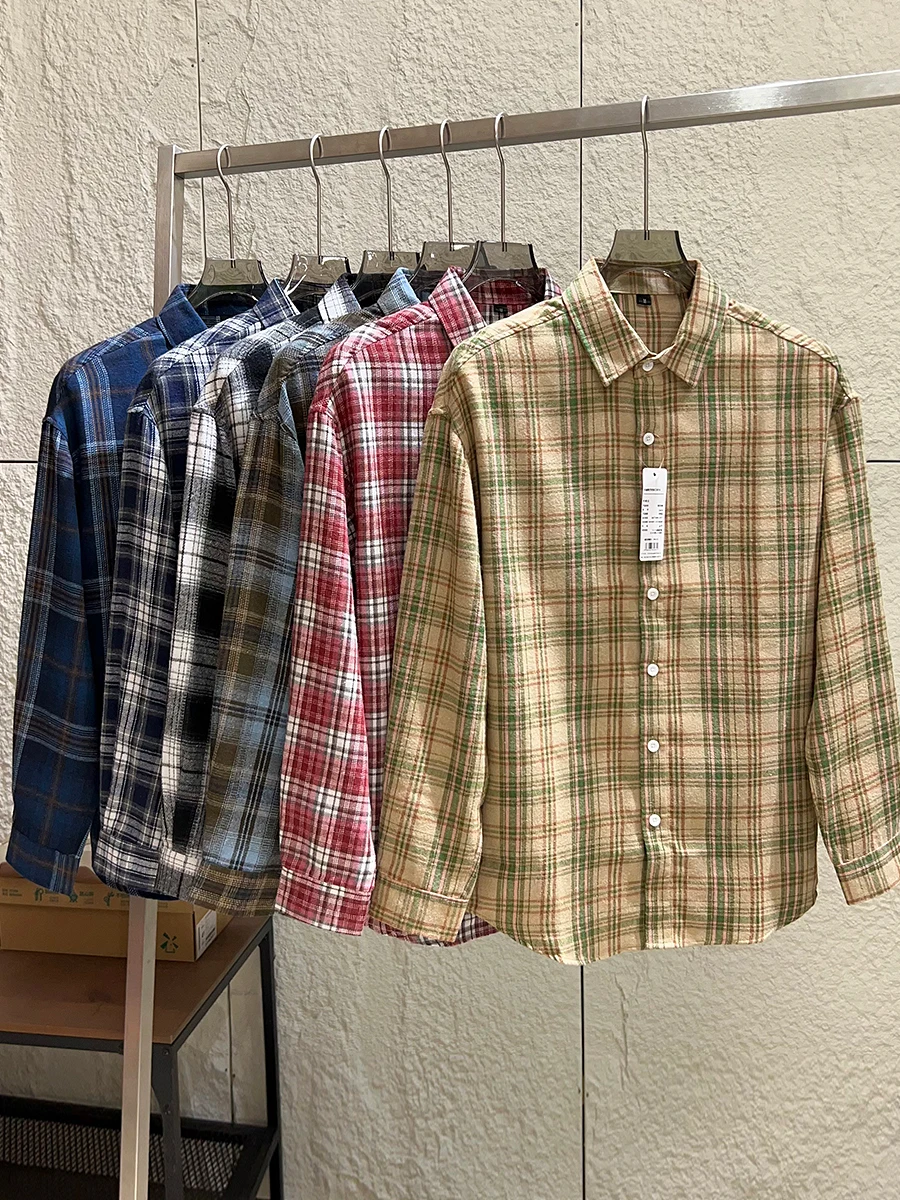 Classic Plaid Series Long Sleeve Loose Casual Shirt for Men And Women Quality Good Goods Autumn Season Versatile Breathable P...
Classic Plaid Series Long Sleeve Loose Casual Shirt for Men And Women Quality Good Goods Autumn Season Versatile Breathable P...