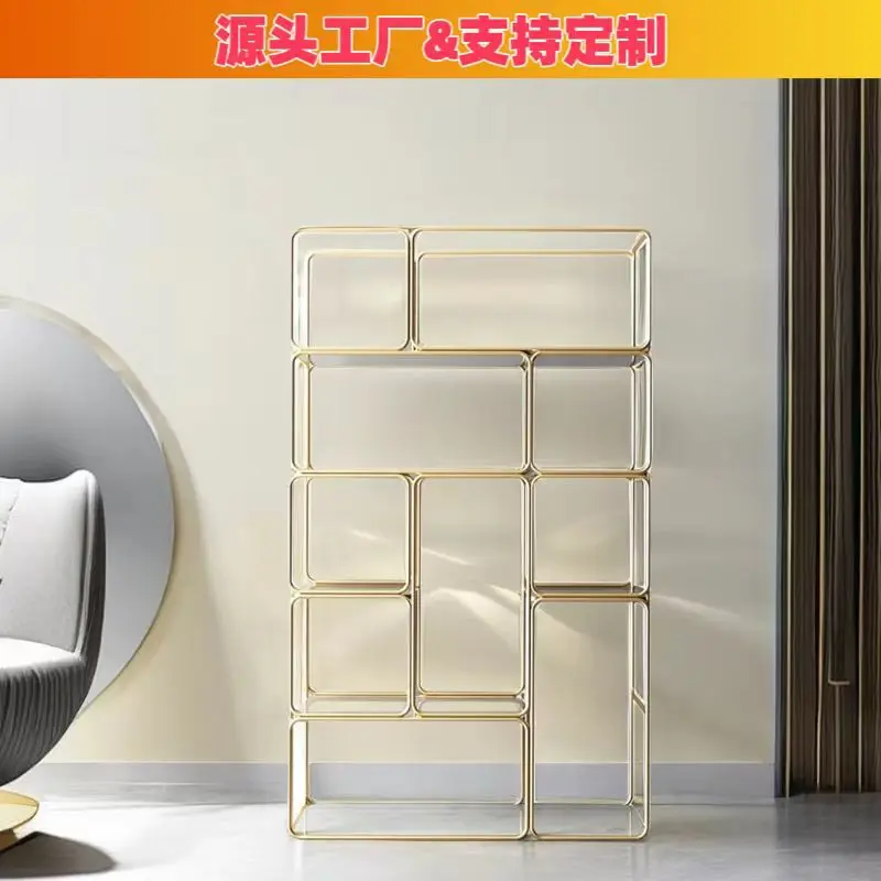 Living room shelf partition wrought iron Nordic bookshelf entrance floor storage rack modern
Living room shelf partition wrought iron Nordic bookshelf entrance floor storage rack modern