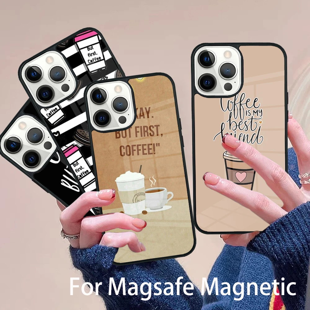 OK but first coffee Phone Case Magesafe Magnetic Wireless Charge Cover For IPhone 16 11 12 13 14 15 Pro Max Plus Mini 
OK but first coffee Phone Case Magesafe Magnetic Wireless Charge Cover For IPhone 16 11 12 13 14 15 Pro Max Plus Mini