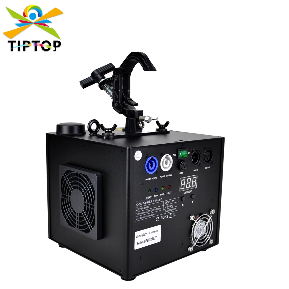New 650W Down Spray Cold Fireworks Machine Smokeless Odorless Stage Cold Spark Sparkler Pyro Pyrotechnics Titanium Powder
New 650W Down Spray Cold Fireworks Machine Smokeless Odorless Stage Cold Spark Sparkler Pyro Pyrotechnics Titanium Powder