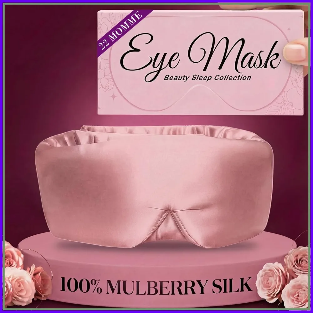 22 Momme Mulberry Silk Sleep Mask - Light Blocking Hook & Loop - Secure Fit for Side Sleepers
22 Momme Mulberry Silk Sleep Mask - Light Blocking Hook & Loop - Secure Fit for Side Sleepers