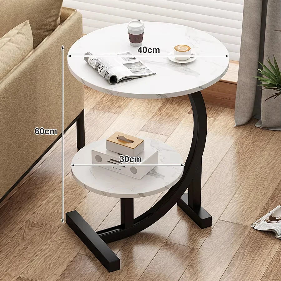 Nordic Minimalist Round Coffee Table Combination Balcony Corner Living Room Marble Modern Double Layer Coffee Table
Nordic Minimalist Round Coffee Table Combination Balcony Corner Living Room Marble Modern Double Layer Coffee Table