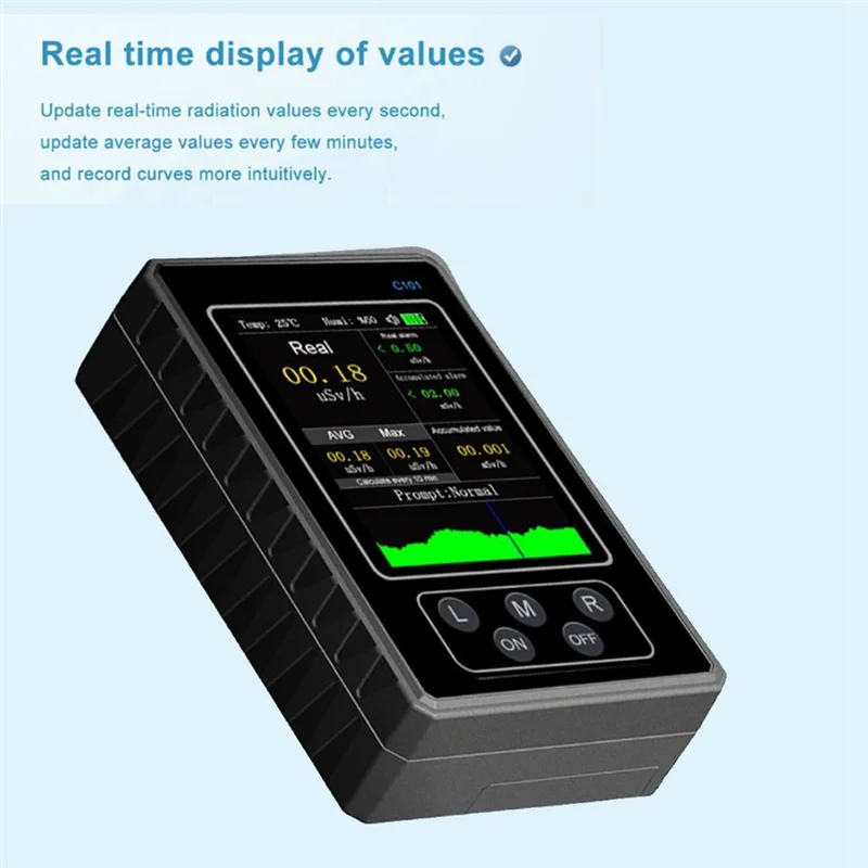 Geiger Counter Nuclear Radiation Detector Handheld Dosimeter Β Y X-Ray Beta Gamma Detector LCD Radioactive Tester
Geiger Counter Nuclear Radiation Detector Handheld Dosimeter Β Y X-Ray Beta Gamma Detector LCD Radioactive Tester