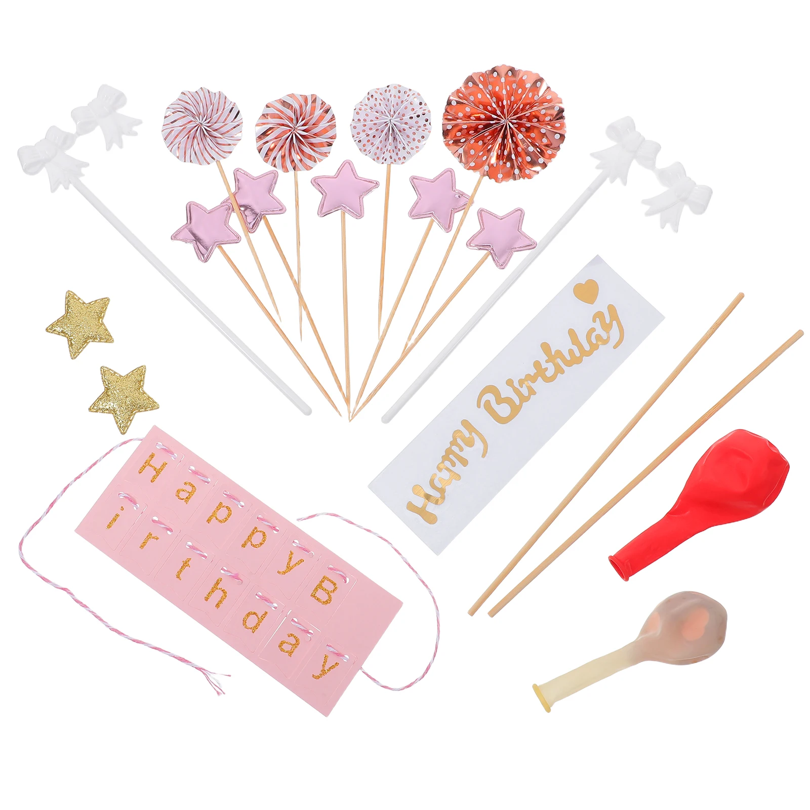 12pcs Decorations Happy Birthday Rose Gold Glitter Stars Confetti Fan Balloons Party Supplies Birthday Toppers Balloon Shaped
12pcs Decorations Happy Birthday Rose Gold Glitter Stars Confetti Fan Balloons Party Supplies Birthday Toppers Balloon Shaped