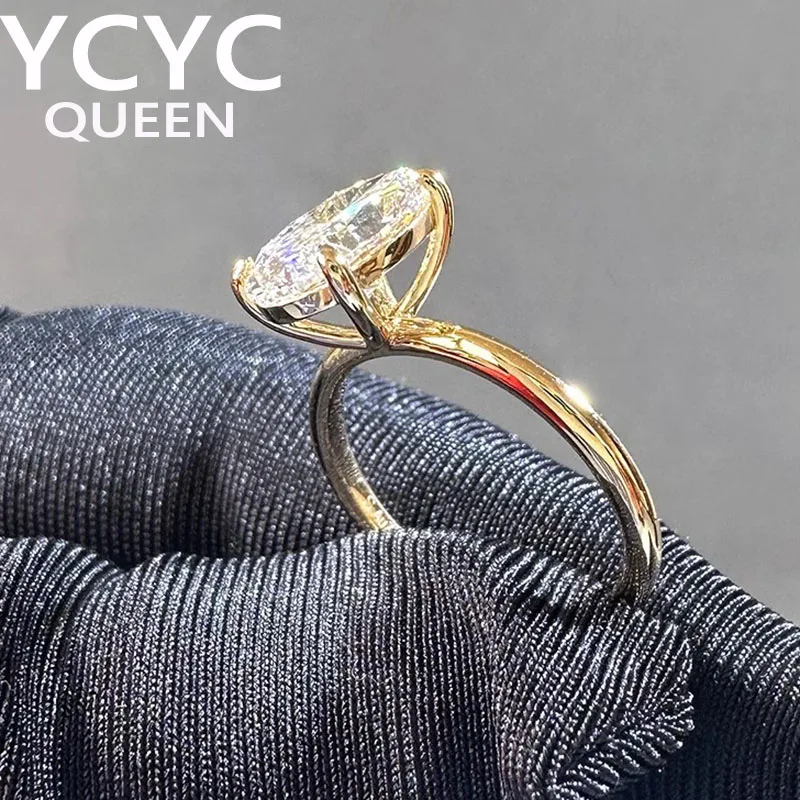 1 2 3 4 5 6 Carat Au585 14K Yellow Gold Ring Oval shape moissanite Diamonds Women Wedding Party Engagement Ring Classic Trendy
1 2 3 4 5 6 Carat Au585 14K Yellow Gold Ring Oval shape moissanite Diamonds Women Wedding Party Engagement Ring Classic Trendy
