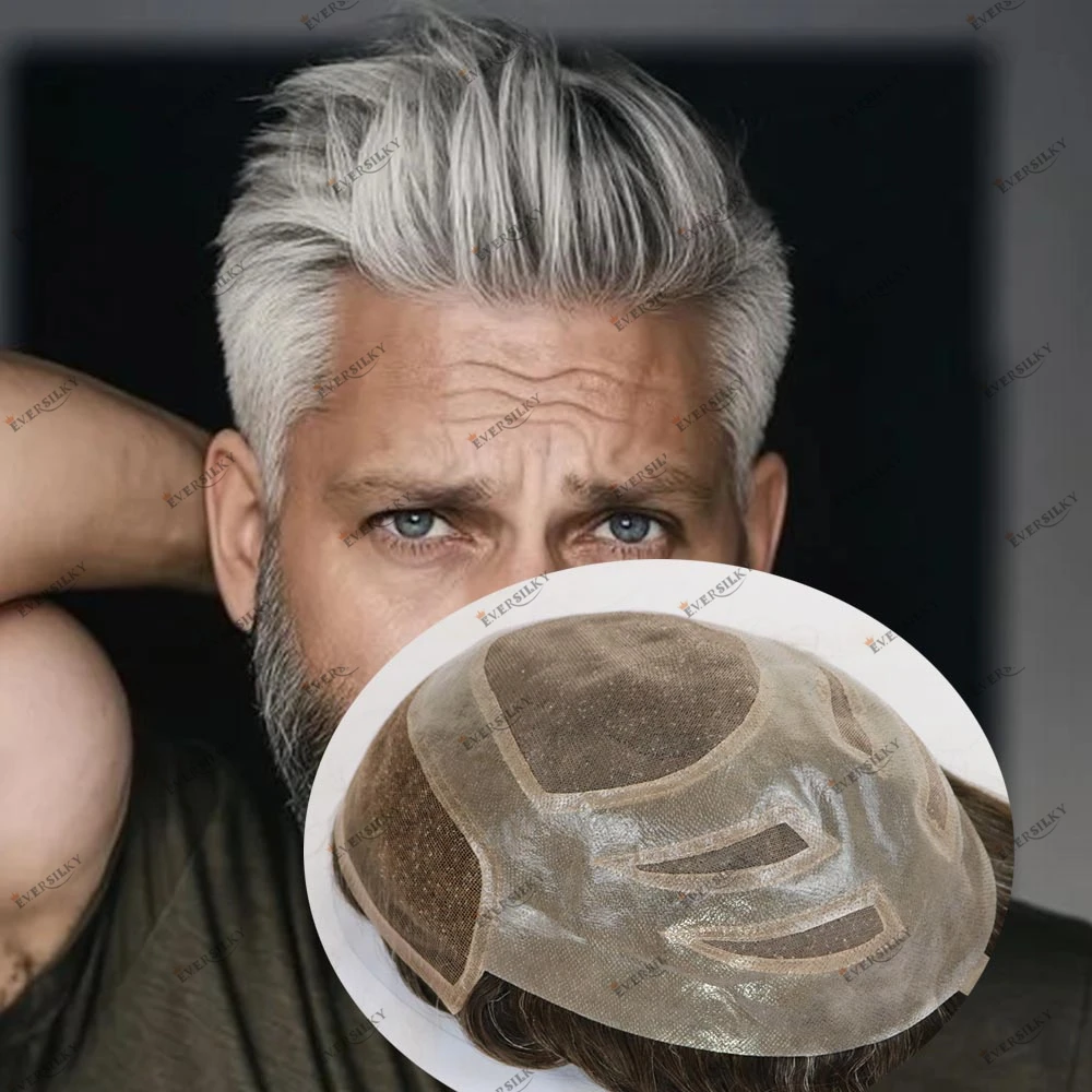 European Grey Human Hair Lace Front Toupee for Bald Man Ventilated Versalite Natural Hairline Lace PU Base Hair Prosthesis Patch
European Grey Human Hair Lace Front Toupee for Bald Man Ventilated Versalite Natural Hairline Lace PU Base Hair Prosthesis Patch