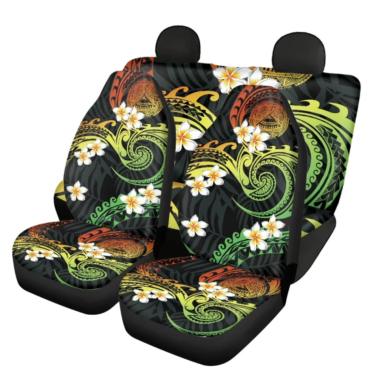 Car Front/Back Seat Cushion Covers Polynesian Frangipani Nonslip Full Set Car Seat Covers Heavy-Duty Comfortable Fit Most of Car
Car Front/Back Seat Cushion Covers Polynesian Frangipani Nonslip Full Set Car Seat Covers Heavy-Duty Comfortable Fit Most of Car