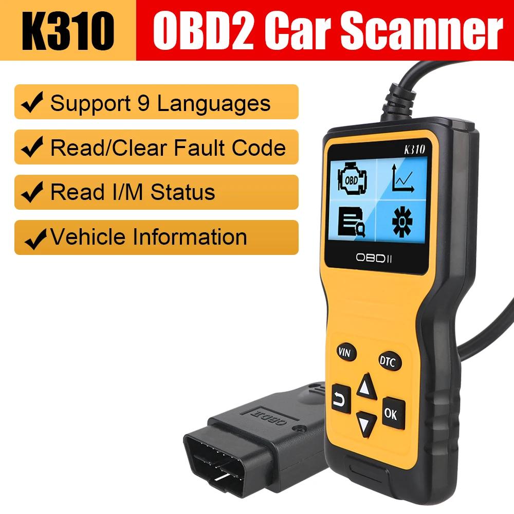 Сканер OBDII, автоаксессуары, считыватель кодов OBD2, K310, цифровой дисплей, автомобильные диагностические инструменты, универсальный 16-контактный OBD II EOBD
Сканер OBDII, автоаксессуары, считыватель кодов OBD2, K310, цифровой дисплей, автомобильные диагностические инструменты, универсальный 16-контактный OBD II EOBD