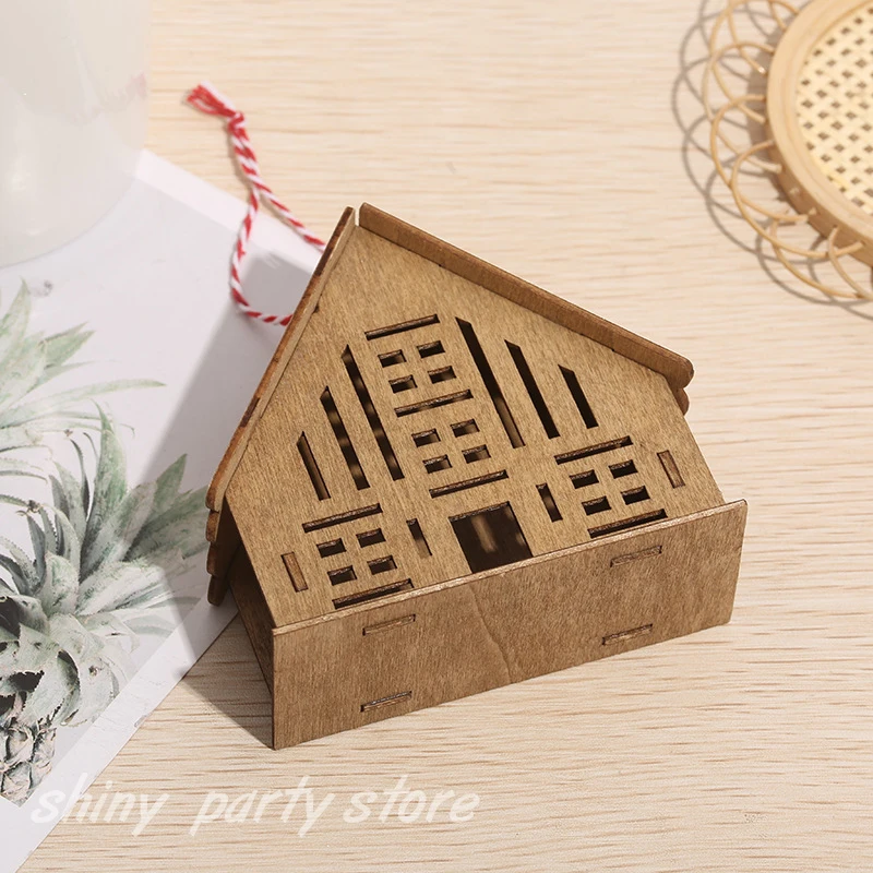 Wooden Christmas Tree Decorations, Coffee, White Small House, Simple Letters, European, American Decor
Wooden Christmas Tree Decorations, Coffee, White Small House, Simple Letters, European, American Decor