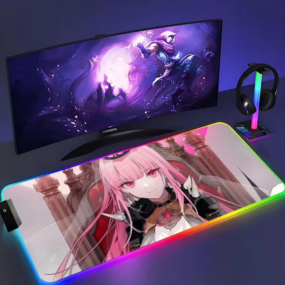 Mori Calliope Mouse Pad XXL RGB Mouse Pad Kawaii Gaming Accessories Computer keyboard Large Led Desk Mat Backlight Mousepad
Mori Calliope Mouse Pad XXL RGB Mouse Pad Kawaii Gaming Accessories Computer keyboard Large Led Desk Mat Backlight Mousepad