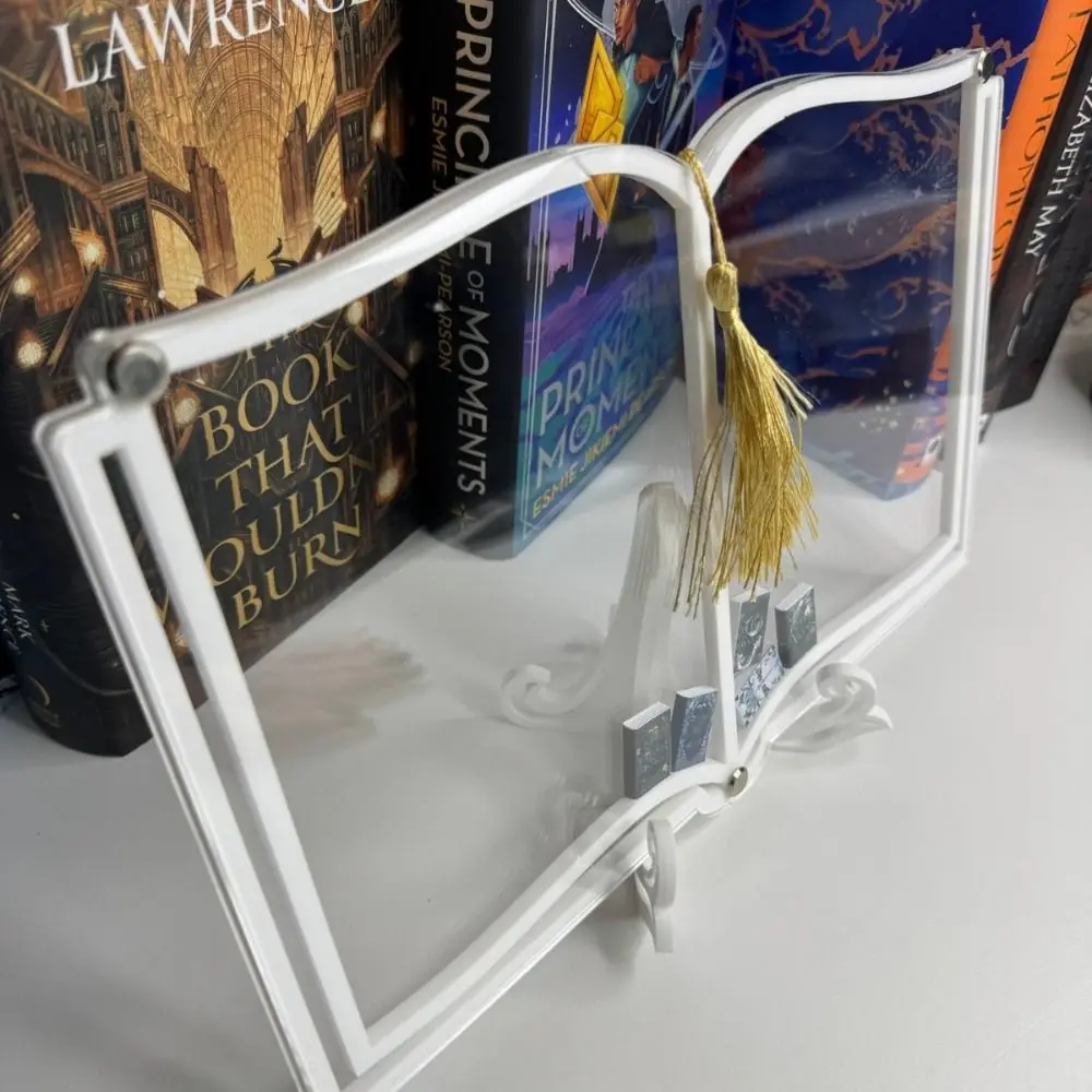 Acrylic Book Shelf Display Decor Clear Book Stand Practical Black/White Vertical Organization Shelf Desk
Acrylic Book Shelf Display Decor Clear Book Stand Practical Black/White Vertical Organization Shelf Desk