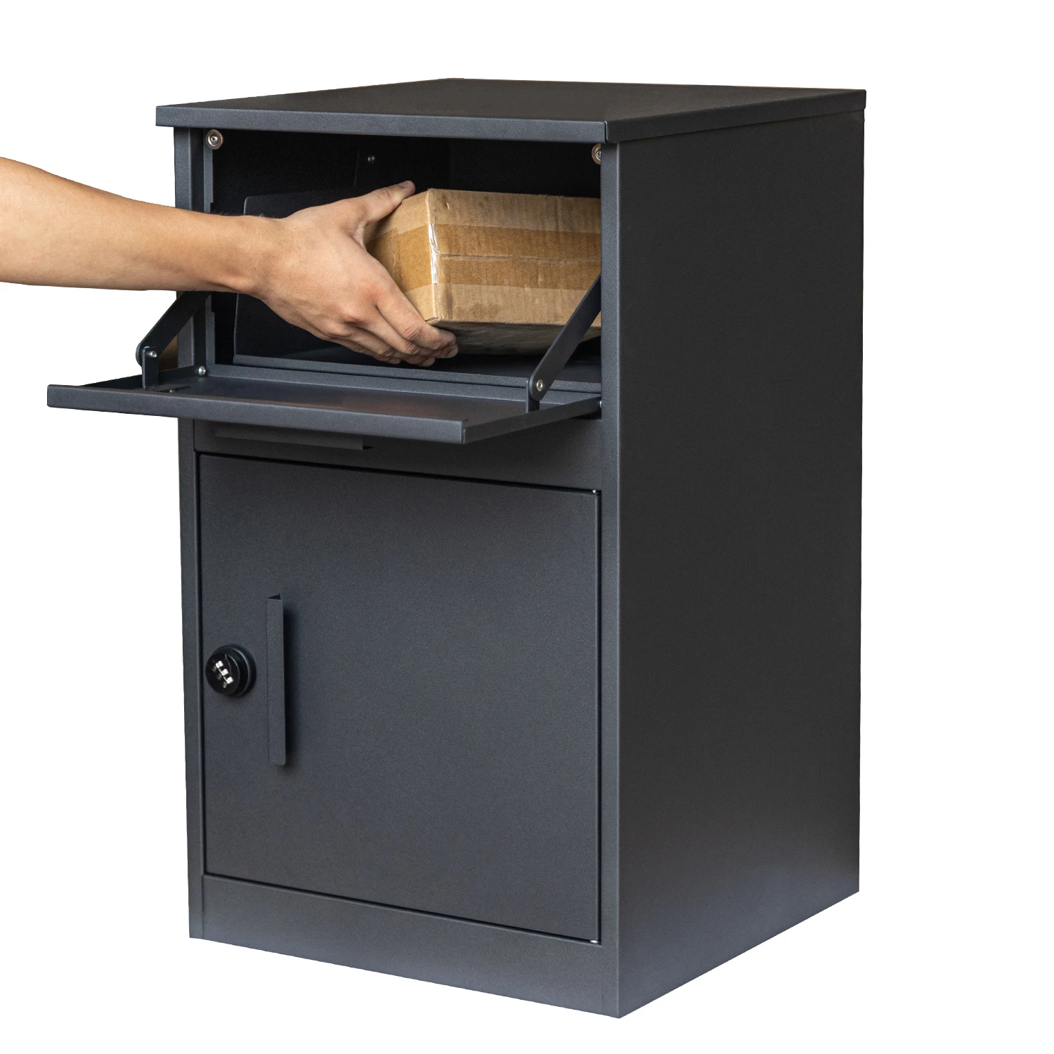Metal Outdoor Standing Secure Key Lock Parcel Drop Box Mailbox for Delivery
Metal Outdoor Standing Secure Key Lock Parcel Drop Box Mailbox for Delivery