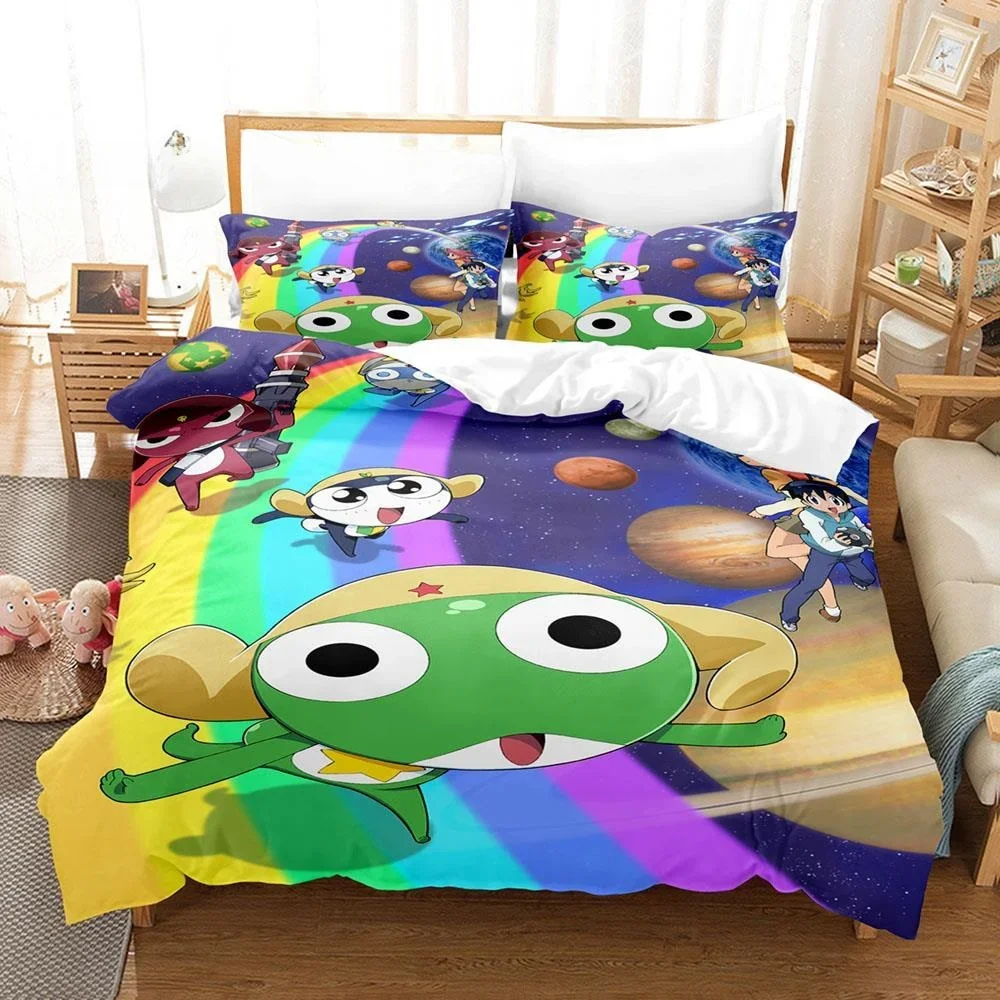 3D Kawaii cartoons Bed Sheet Keroro Frog Bedding Set Single Twin Full Queen King Size Bed Set Adult Kid Bedroom Duvet cover Sets
3D Kawaii cartoons Bed Sheet Keroro Frog Bedding Set Single Twin Full Queen King Size Bed Set Adult Kid Bedroom Duvet cover Sets