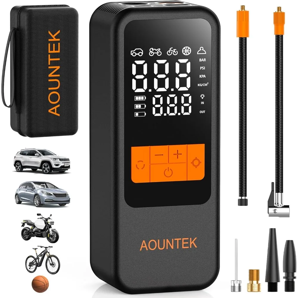 Tire Inflator Portable Air Compressor Portable Air Pump For Car Tires with Digital Pressure Gauge 150 PSI Fast Inflation
Tire Inflator Portable Air Compressor Portable Air Pump For Car Tires with Digital Pressure Gauge 150 PSI Fast Inflation