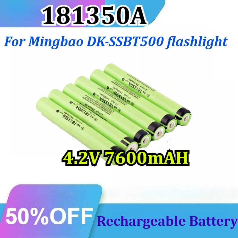 2PCS - 181350A for Mingbao DK-SSBT500 Flashlight 4.2V 7600mAh Rechargeable Power Lithium Battery
2PCS - 181350A for Mingbao DK-SSBT500 Flashlight 4.2V 7600mAh Rechargeable Power Lithium Battery