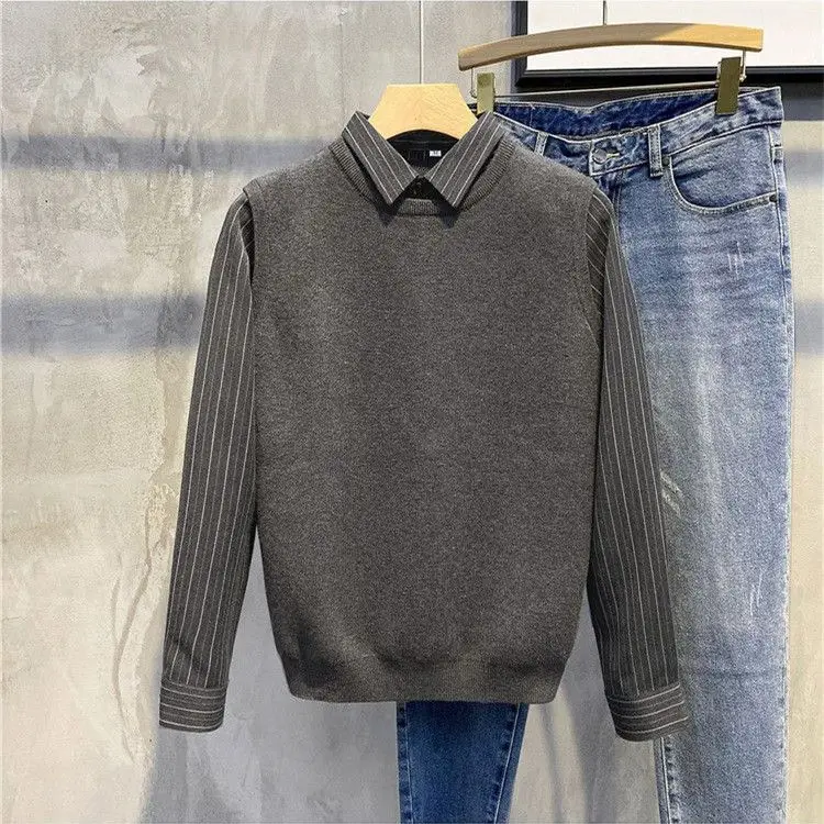Autumn and Winter Patchwork Pullovers Men Cozy Loose Soft Sweaters Knitted Retro Warm Long Sleeve Korean Style Jumpers Z27
Autumn and Winter Patchwork Pullovers Men Cozy Loose Soft Sweaters Knitted Retro Warm Long Sleeve Korean Style Jumpers Z27