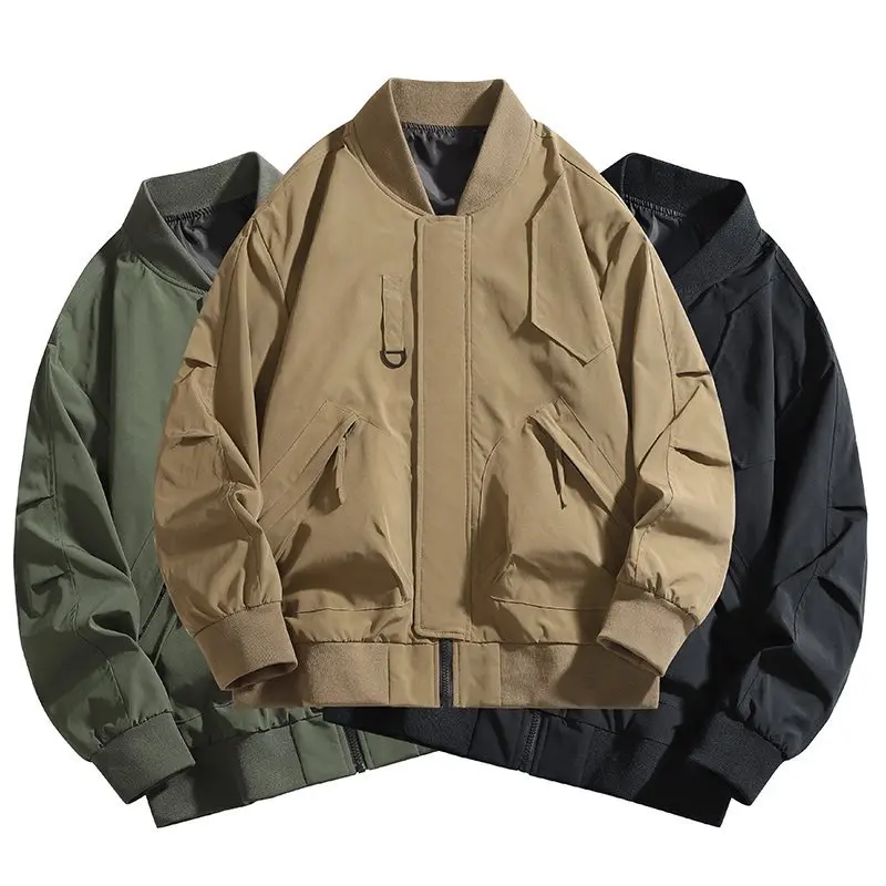 Men's Pilot Jaet Casual American Trendy Loose Outerwear Spring Autumn Baseball Sle Woolen Fabric Stand Fit
Men's Pilot Jaet Casual American Trendy Loose Outerwear Spring Autumn Baseball Sle Woolen Fabric Stand Fit