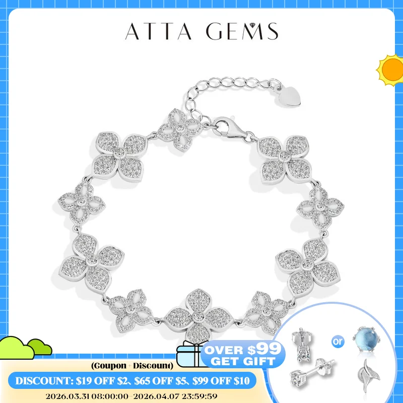 ATTAGEMS Plants Eternity Moissanite Bracelet for Women 925 Sterling Silver Adjustable Classical Tennis Chain Trendy Fine Jewelry
ATTAGEMS Plants Eternity Moissanite Bracelet for Women 925 Sterling Silver Adjustable Classical Tennis Chain Trendy Fine Jewelry