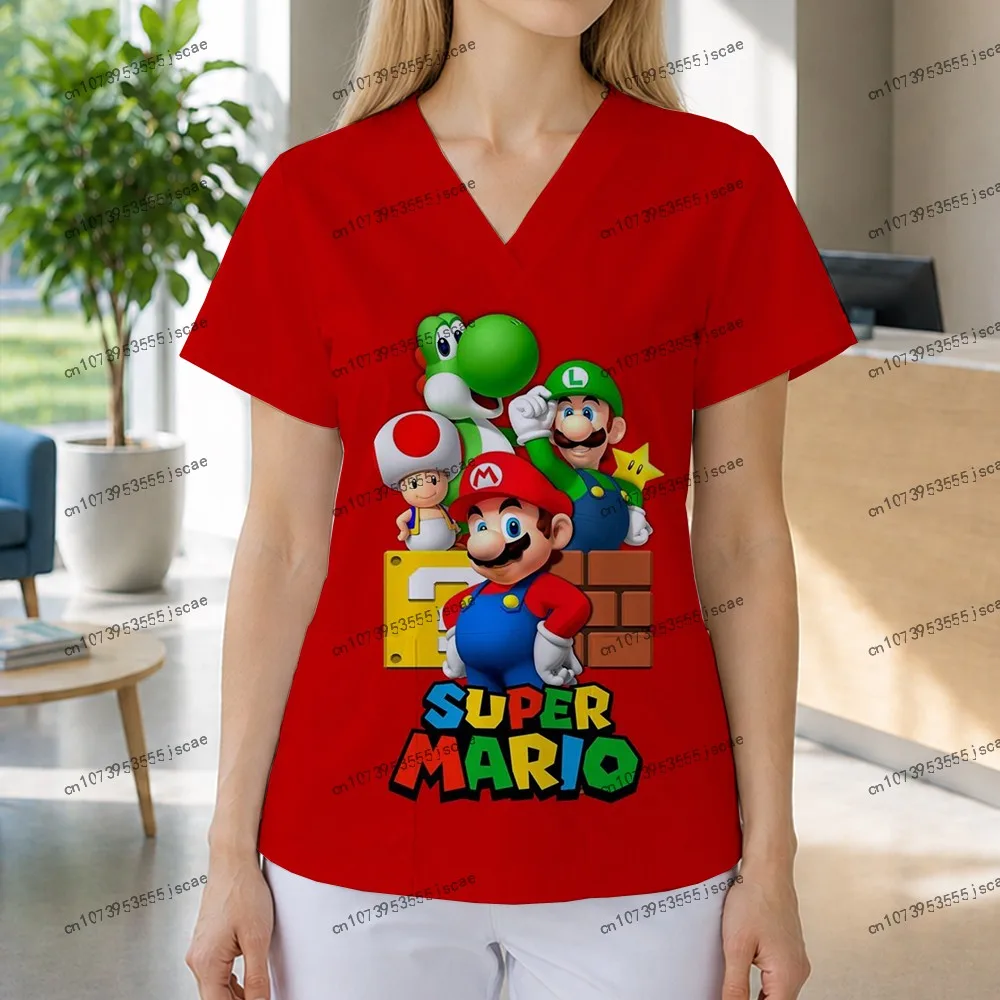 3D Print V Neck Short Sleeve S-5XL Female Clothing Mario Nurse Uniform Women T-shirt Pocket 2026 New Fashion Women's Tops Kawaii
3D Print V Neck Short Sleeve S-5XL Female Clothing Mario Nurse Uniform Women T-shirt Pocket 2026 New Fashion Women's Tops Kawaii