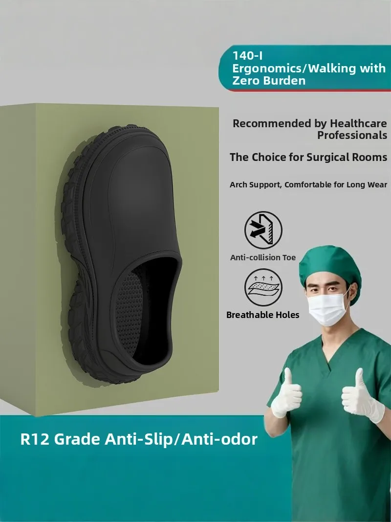 Men's Summer Slip-On Slippers Anti-Slip Thick Bottom Casual Work Surgery Room Medical Sandals Comfortable Breathable EVA
Men's Summer Slip-On Slippers Anti-Slip Thick Bottom Casual Work Surgery Room Medical Sandals Comfortable Breathable EVA