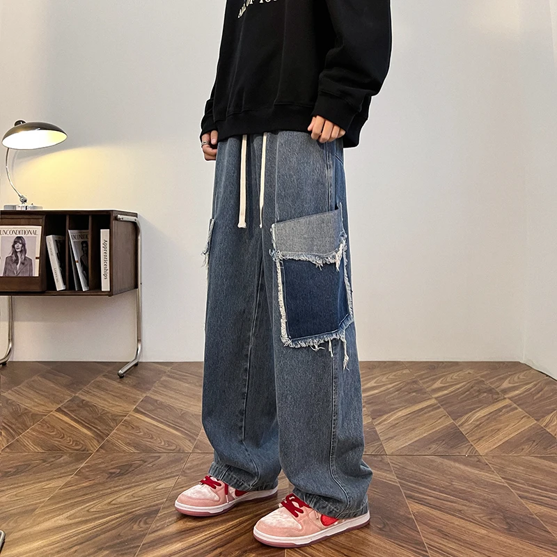 2024 New Trendy Jeans Vintage Washed 3D Pocket Workwear Denim Pants Casual Fashion Loose Straight Leg Men's Wide Leg Pants
2024 New Trendy Jeans Vintage Washed 3D Pocket Workwear Denim Pants Casual Fashion Loose Straight Leg Men's Wide Leg Pants