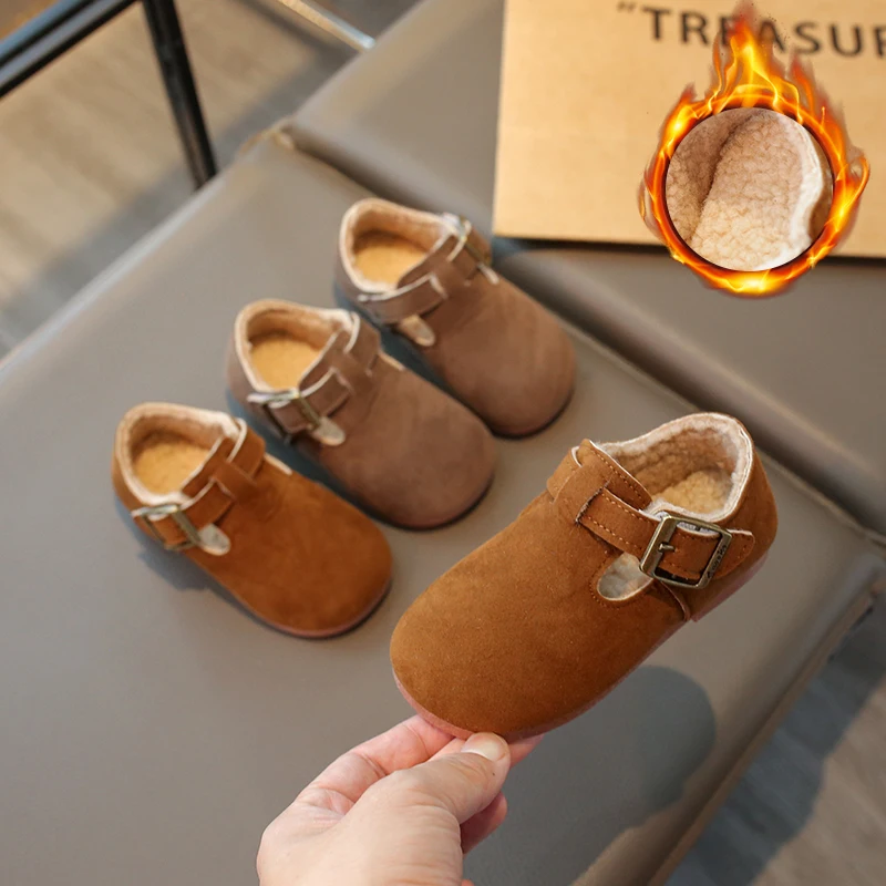 Winter Boys Girl's Loafers Hook-loop Plush Warm Daily Kid's Flat Shoe Solid Colors Anti-slip Comfy Fashion Children Shoe 7-12Y
Winter Boys Girl's Loafers Hook-loop Plush Warm Daily Kid's Flat Shoe Solid Colors Anti-slip Comfy Fashion Children Shoe 7-12Y