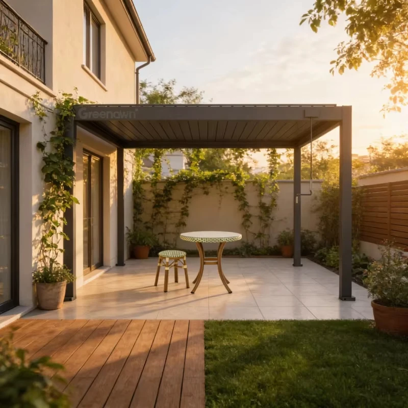 Modern outdoor kitchen with bar pergola aluminum louver roof gazebo waterproof for BBQ patio dining
Modern outdoor kitchen with bar pergola aluminum louver roof gazebo waterproof for BBQ patio dining