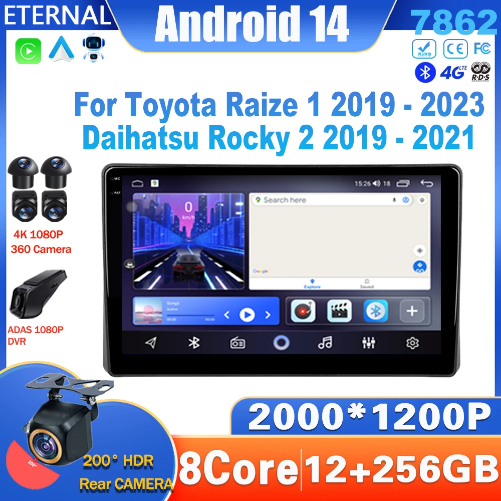 Android14 Car Radio For Toyota Raize 1 2019 - 2023 For Daihatsu Rocky 2 2019 - 2021 Multimedia Video Player Navigation Carplay
Android14 Car Radio For Toyota Raize 1 2019 - 2023 For Daihatsu Rocky 2 2019 - 2021 Multimedia Video Player Navigation Carplay