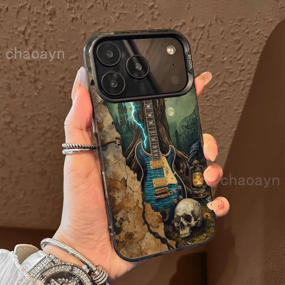 Guitar skull pattern Phone Case case for iPhone17 16 15 14 13 12 11 Pro/ Max/Plus shock-proof rear cover anti-fingerprint
Guitar skull pattern Phone Case case for iPhone17 16 15 14 13 12 11 Pro/ Max/Plus shock-proof rear cover anti-fingerprint