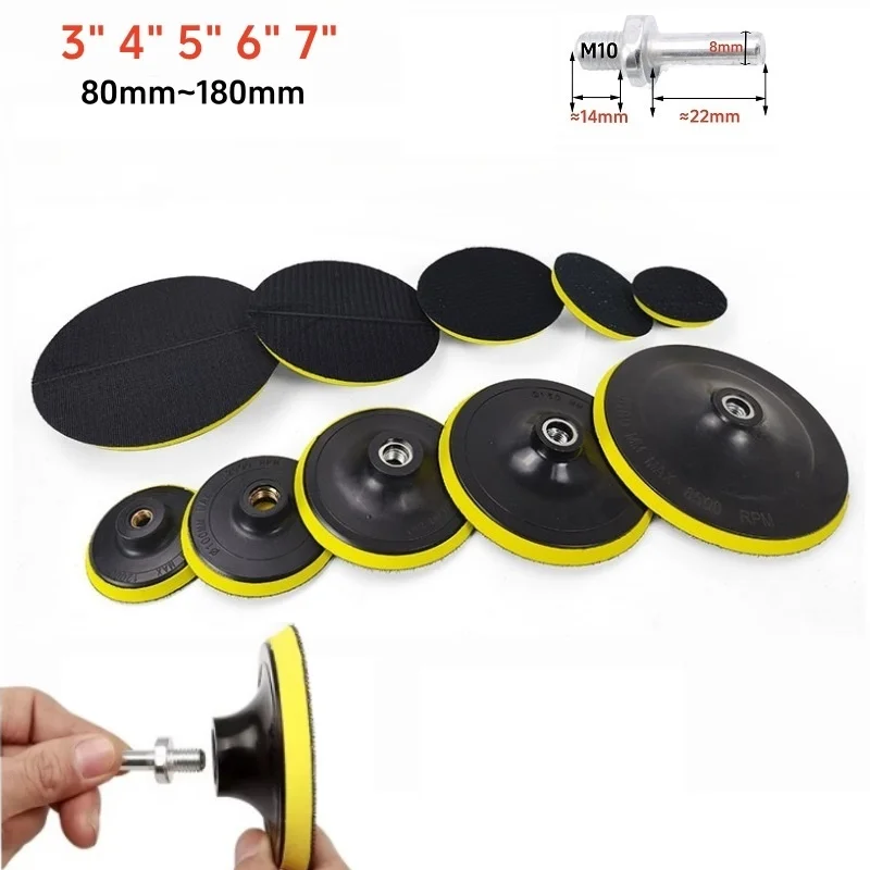 3/4/5/6/7 дюймов подложка шлифовальный держатель диск крючок и петля полировальная опорная пластина сверло M10 M14 для полировки шлифовальных инструментов 
3/4/5/6/7 дюймов подложка шлифовальный держатель диск крючок и петля полировальная опорная пластина сверло M10 M14 для полировки шлифовальных инструментов