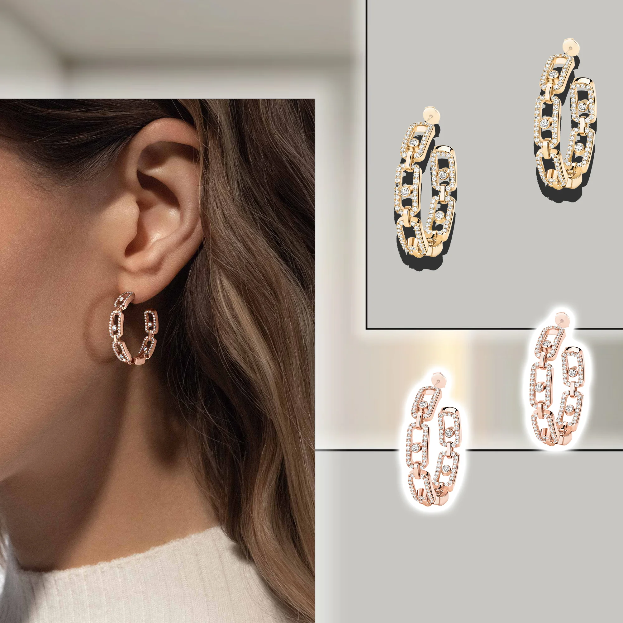 Classic and Elegant French Jewelry Zirconia Pure Silver Earrings S925 Women's Earrings Wedding Anniversary Gift Move Link
Classic and Elegant French Jewelry Zirconia Pure Silver Earrings S925 Women's Earrings Wedding Anniversary Gift Move Link