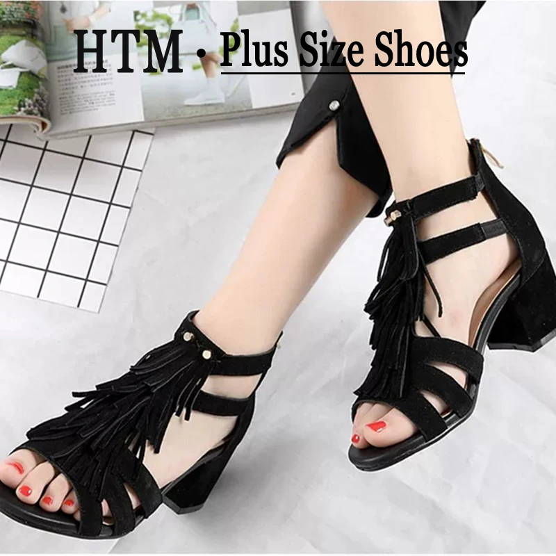 Ladies High Heel Sandals Summer 36-42 plus Size Women's Shoes platform Wedge Tassel closed Toe Women's Shoes sandalias de mujer
Ladies High Heel Sandals Summer 36-42 plus Size Women's Shoes platform Wedge Tassel closed Toe Women's Shoes sandalias de mujer