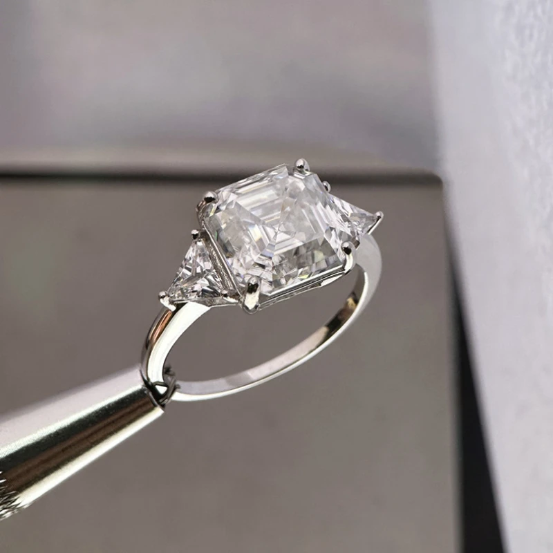 Кольцо с бриллиантом из муассанита огранки Asscher 5 карат D, стерлинговое серебро 925 пробы, вечерние обручальные кольца для женщин, свадебные обручальные украшения
Кольцо с бриллиантом из муассанита огранки Asscher 5 карат D, стерлинговое серебро 925 пробы, вечерние обручальные кольца для женщин, свадебные обручальные украшения