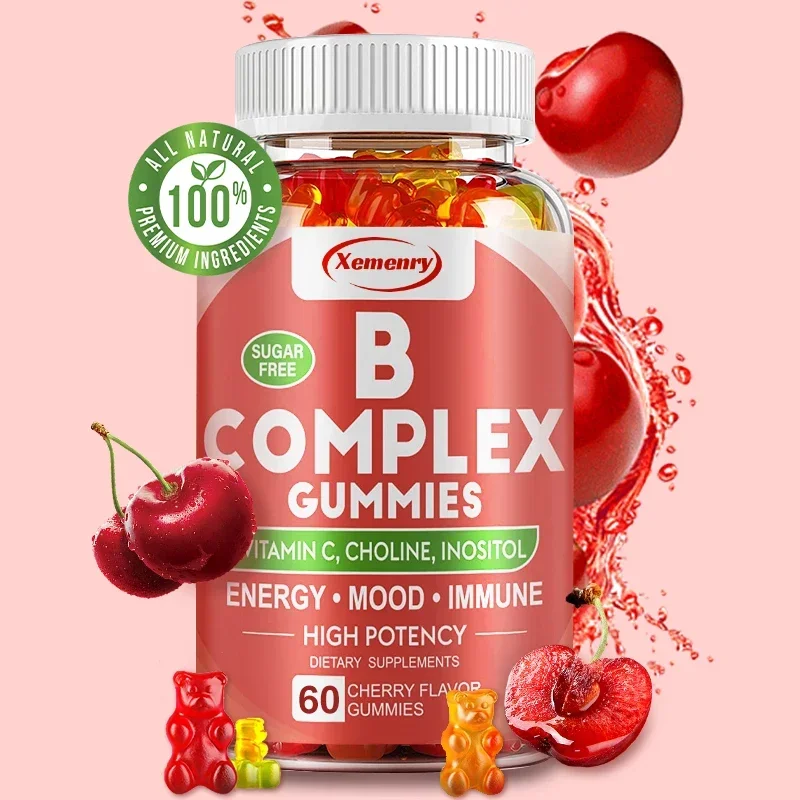 Vitamin B Complex Supplement - Contains Vitamin C, Choline, Inositol
Vitamin B Complex Supplement - Contains Vitamin C, Choline, Inositol