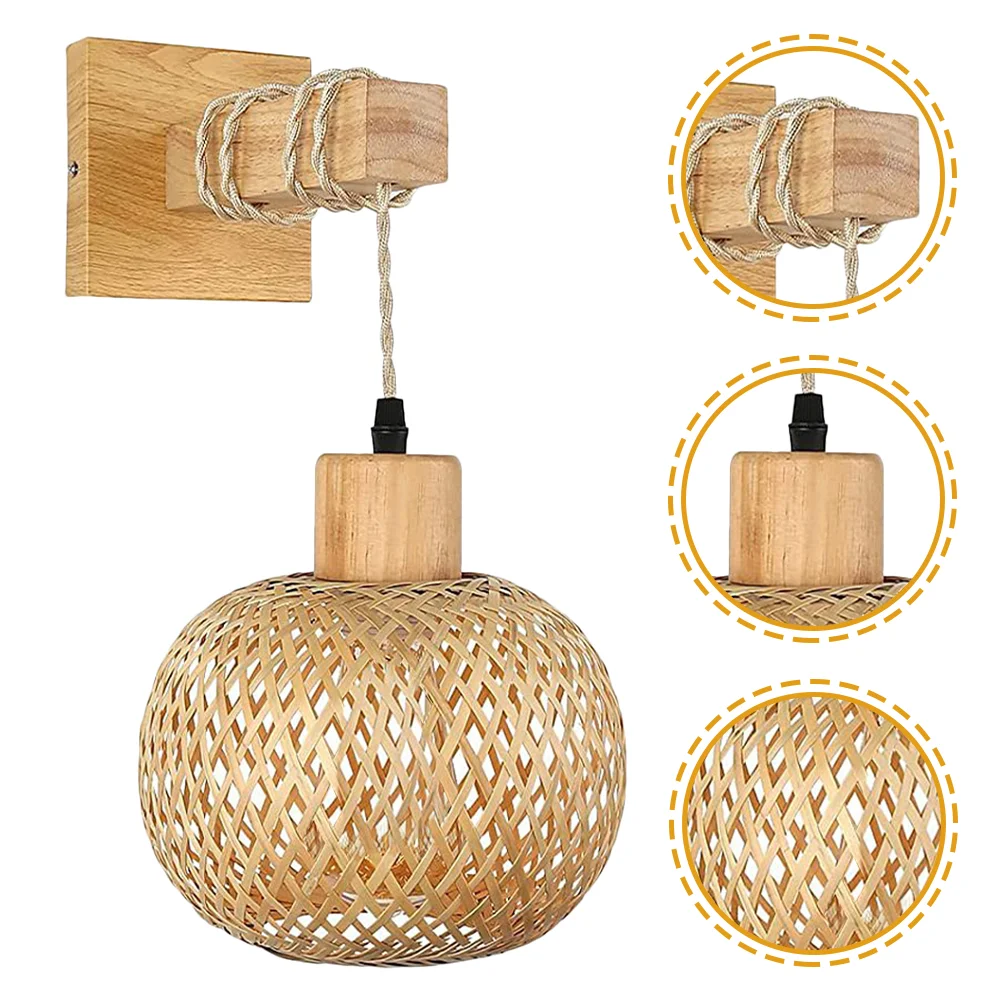 Vintage Wall Sconce Wood Rattan Wall Sconce Farmhouse Bedroom Living Room Decorative Light Fixture Dining Room Lamp Bedroom
Vintage Wall Sconce Wood Rattan Wall Sconce Farmhouse Bedroom Living Room Decorative Light Fixture Dining Room Lamp Bedroom