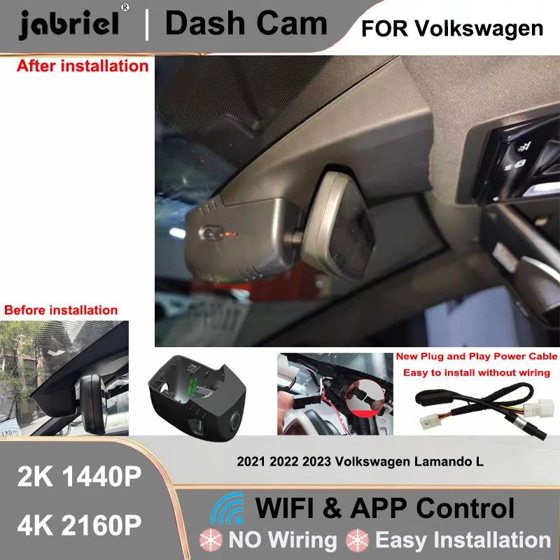 Dash Cam Front Rear Camera DVR 2K 4K Wifi Plug and Play Video Recorder for 2021 2022 2023 Volkswagen Lamando L DashCam Car DVR
Dash Cam Front Rear Camera DVR 2K 4K Wifi Plug and Play Video Recorder for 2021 2022 2023 Volkswagen Lamando L DashCam Car DVR