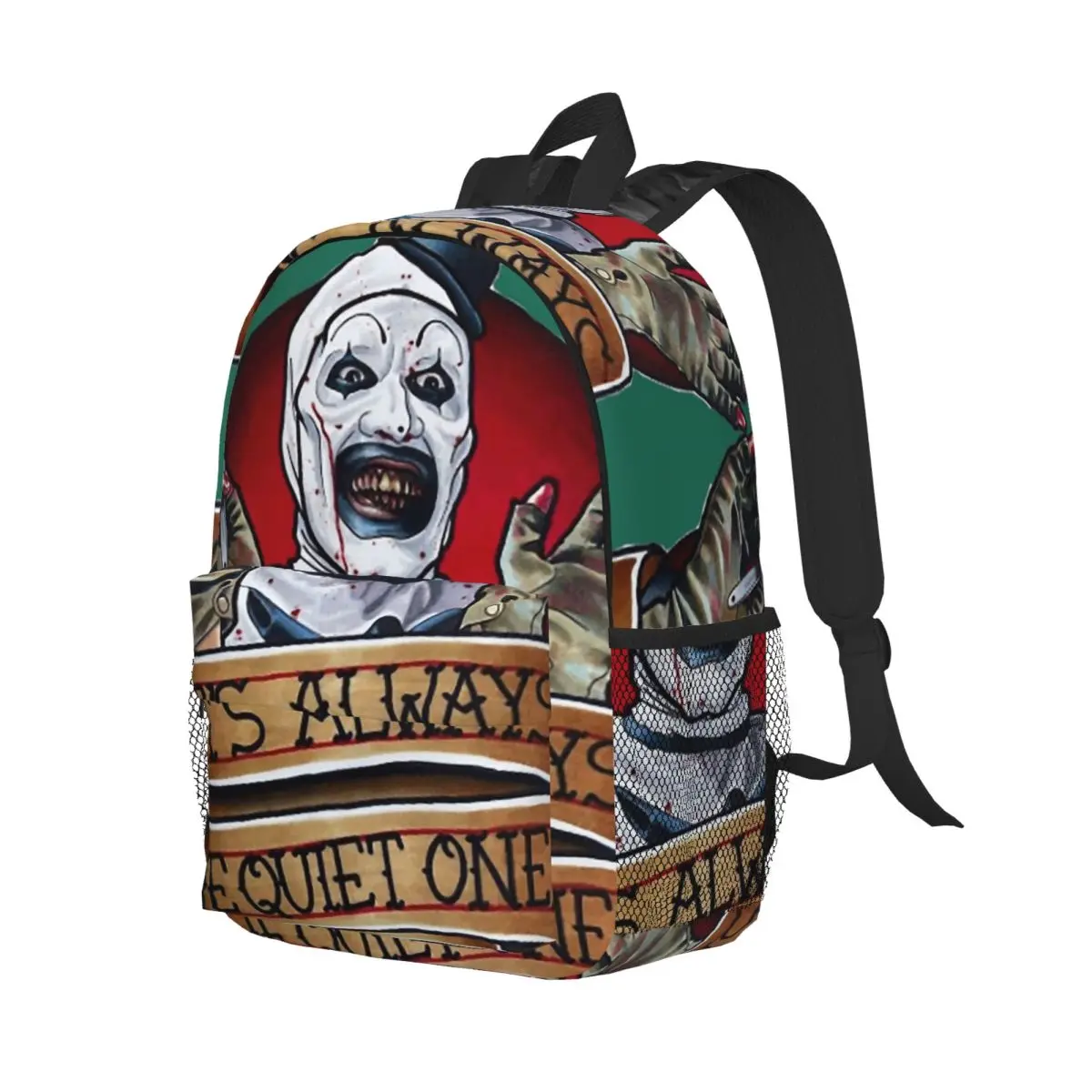 Рюкзак Terrifier, студенческая сумка для книг для мальчиков и девочек, детская школьная сумка, сумки на плечо для ноутбука для мужчин и женщин
Рюкзак Terrifier, студенческая сумка для книг для мальчиков и девочек, детская школьная сумка, сумки на плечо для ноутбука для мужчин и женщин