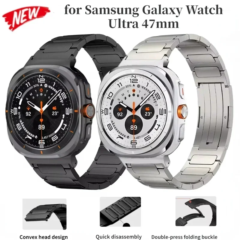 Ремешок из титанового сплава для Samsung Galaxy Watch Ultra 47 мм, браслет из нержавеющей стали для Galaxy Watch 7 Ultra
Ремешок из титанового сплава для Samsung Galaxy Watch Ultra 47 мм, браслет из нержавеющей стали для Galaxy Watch 7 Ultra