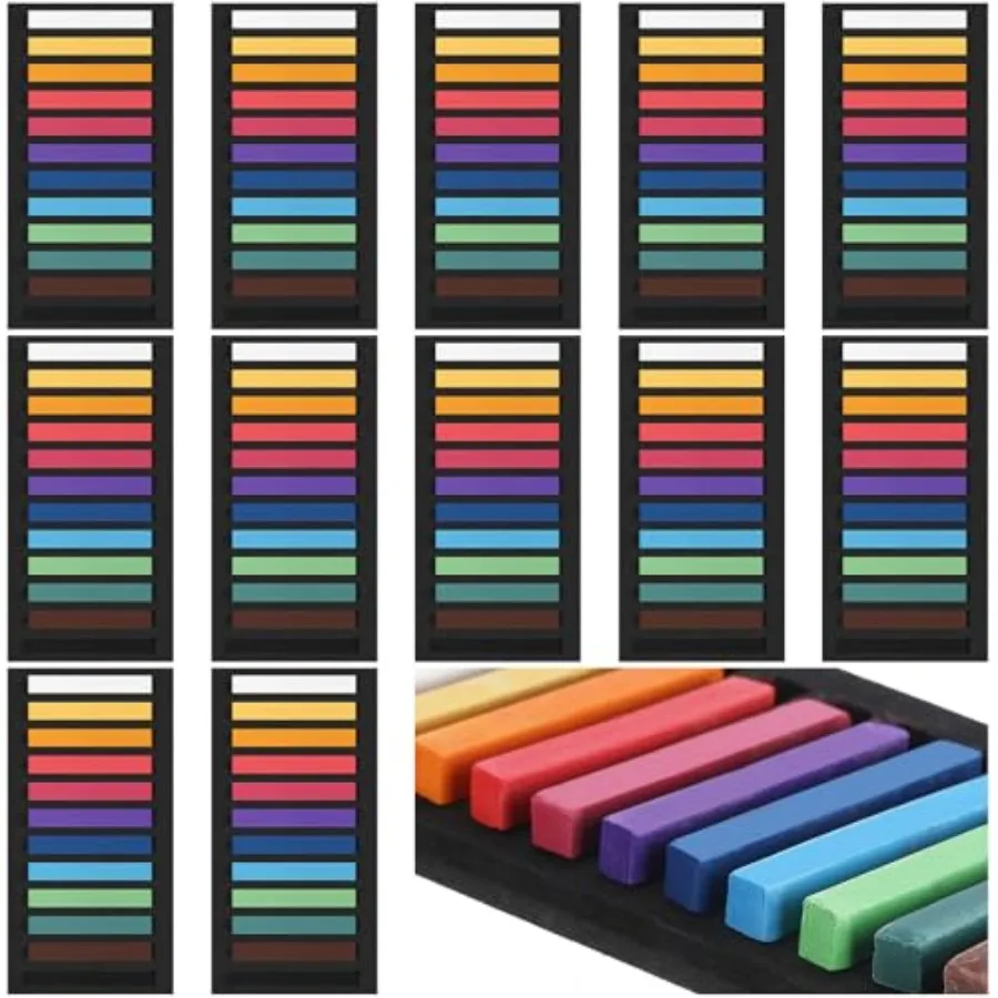 144 Pcs Soft Pastels for Artists Color Pastels Set Square Chalk Sticks 12 Boxes 12 Assorted Colors Art Drawing Painting Supplie
144 Pcs Soft Pastels for Artists Color Pastels Set Square Chalk Sticks 12 Boxes 12 Assorted Colors Art Drawing Painting Supplie