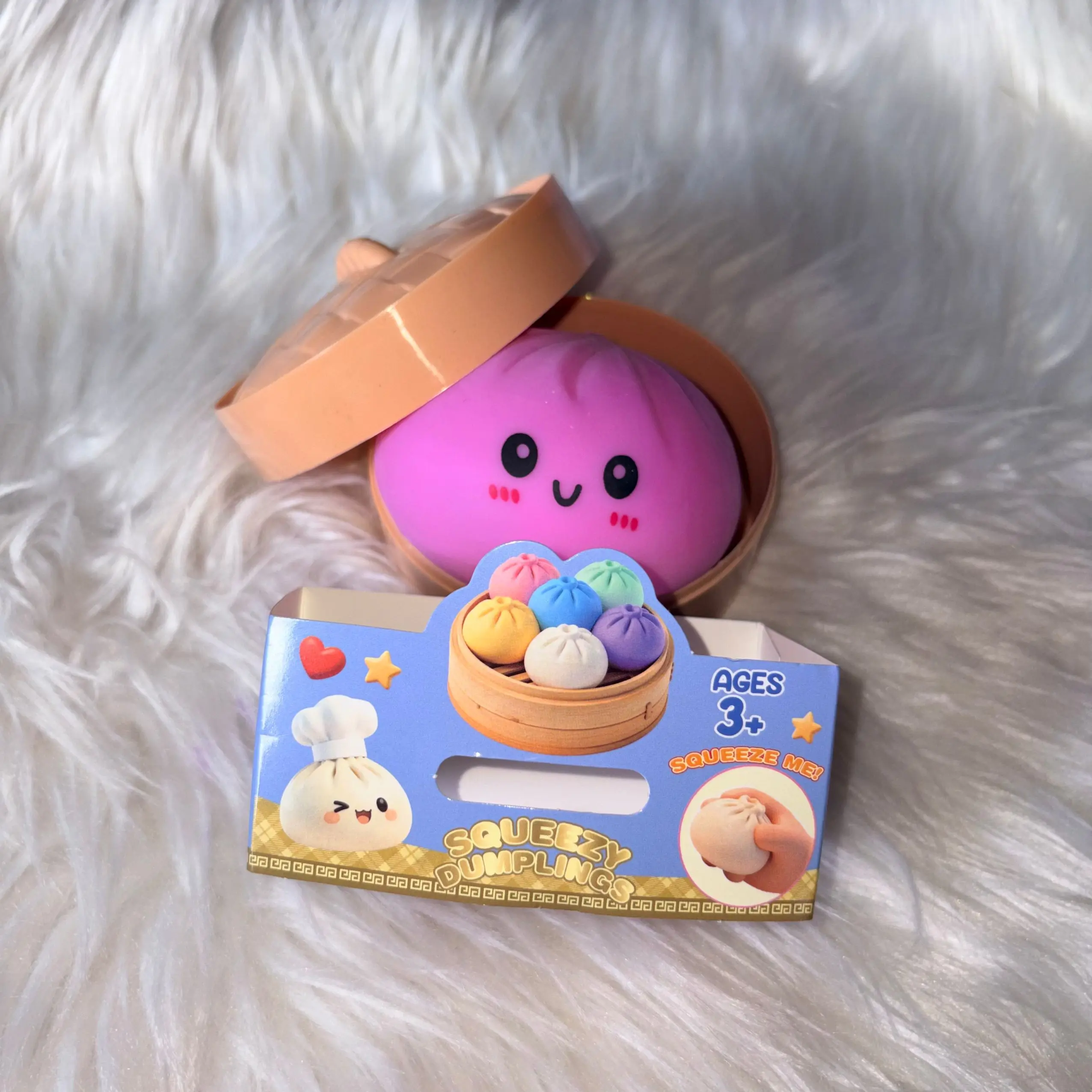 Random three colorful stress-relief bun-shaped blind box toys, reusable low-elasticity dough balls for stress relief
Random three colorful stress-relief bun-shaped blind box toys, reusable low-elasticity dough balls for stress relief