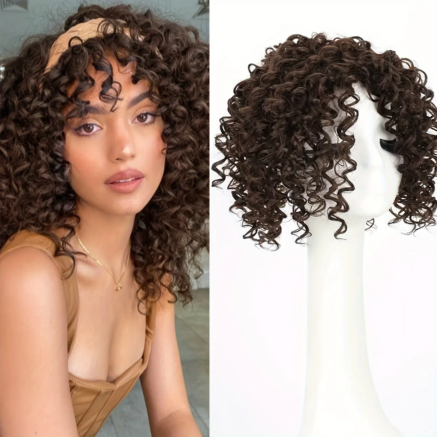 Fashion Short Curly Hair Topper Hair Pieces Wigs for Women Synthetic High-temperature Fibers Short Kinky Curly Clip-in Hairpiece
Fashion Short Curly Hair Topper Hair Pieces Wigs for Women Synthetic High-temperature Fibers Short Kinky Curly Clip-in Hairpiece