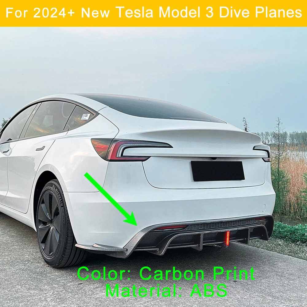 For the 2023-2025 new Tesla Model 3 rear bumper rear lip splitter diffuser leading navigation lights rear lip accessory body kit
For the 2023-2025 new Tesla Model 3 rear bumper rear lip splitter diffuser leading navigation lights rear lip accessory body kit