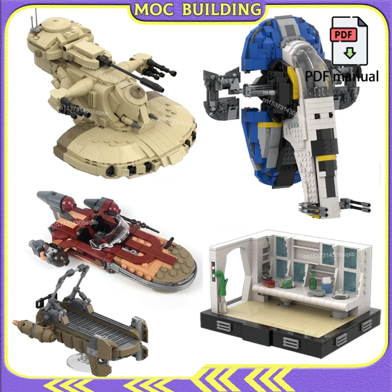 Модель дисплея Speeder, диорама, космический корабль, танк MOC, строительные блоки, сделай сам, сборка, кирпичи, звезды, игрушки, подарок
Модель дисплея Speeder, диорама, космический корабль, танк MOC, строительные блоки, сделай сам, сборка, кирпичи, звезды, игрушки, подарок