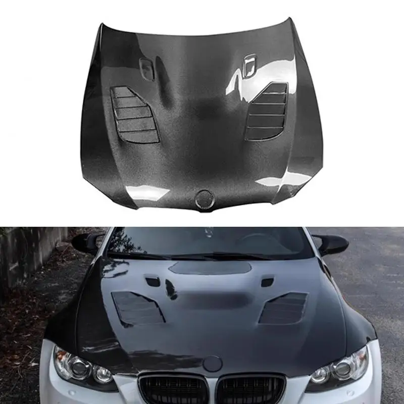 Для BMW M3 E90 E92 E93 передние вентиляционные отверстия капота двигателя, новый капот из углеродного волокна 
Для BMW M3 E90 E92 E93 передние вентиляционные отверстия капота двигателя, новый капот из углеродного волокна