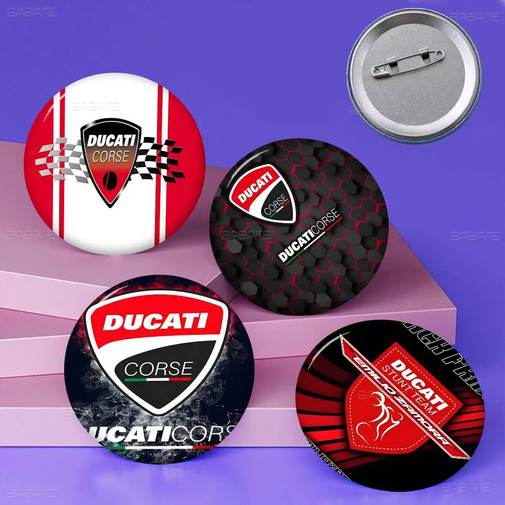 D-Ducaties Motorcycle LOGO Creative Pins Funny Round Snap-in Brooch Badge Backpack Hat Accessories Jewelry Gifts For Friend
D-Ducaties Motorcycle LOGO Creative Pins Funny Round Snap-in Brooch Badge Backpack Hat Accessories Jewelry Gifts For Friend