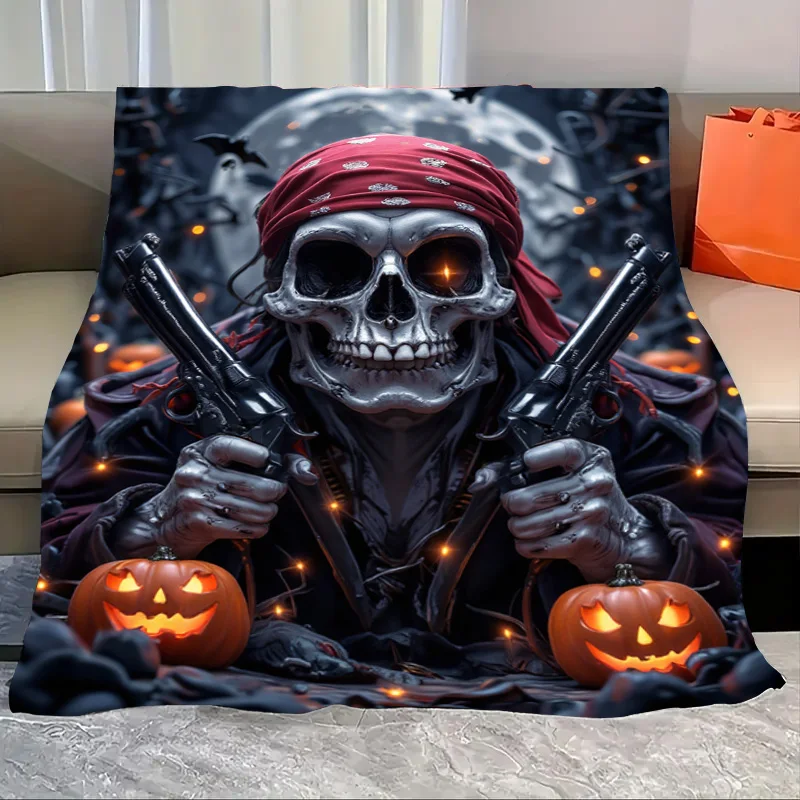 Flannel Blanket-Soft Lightweight All-season Halloween Skull Pirate Design Soft Cozy Baby Blanket for Kids
Flannel Blanket-Soft Lightweight All-season Halloween Skull Pirate Design Soft Cozy Baby Blanket for Kids