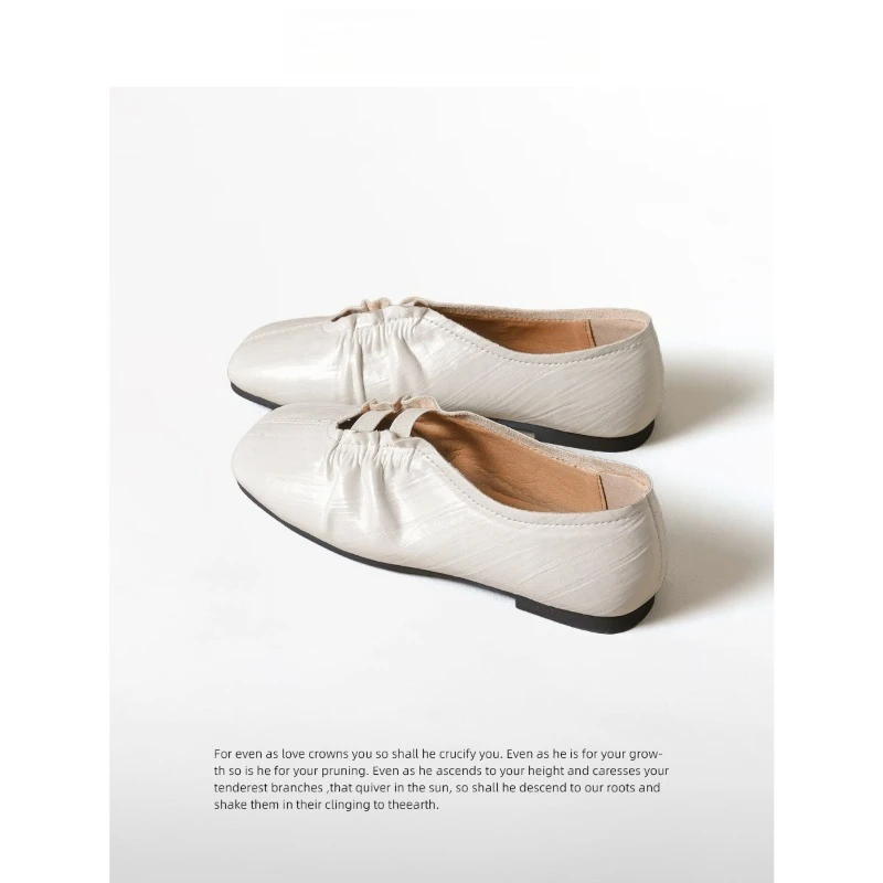 Women's Ruched Square Toe Ballet Flats Microfiber Upper Flat Heel Retro Style Slip on Casual Shoes Spring 2026
Women's Ruched Square Toe Ballet Flats Microfiber Upper Flat Heel Retro Style Slip on Casual Shoes Spring 2026