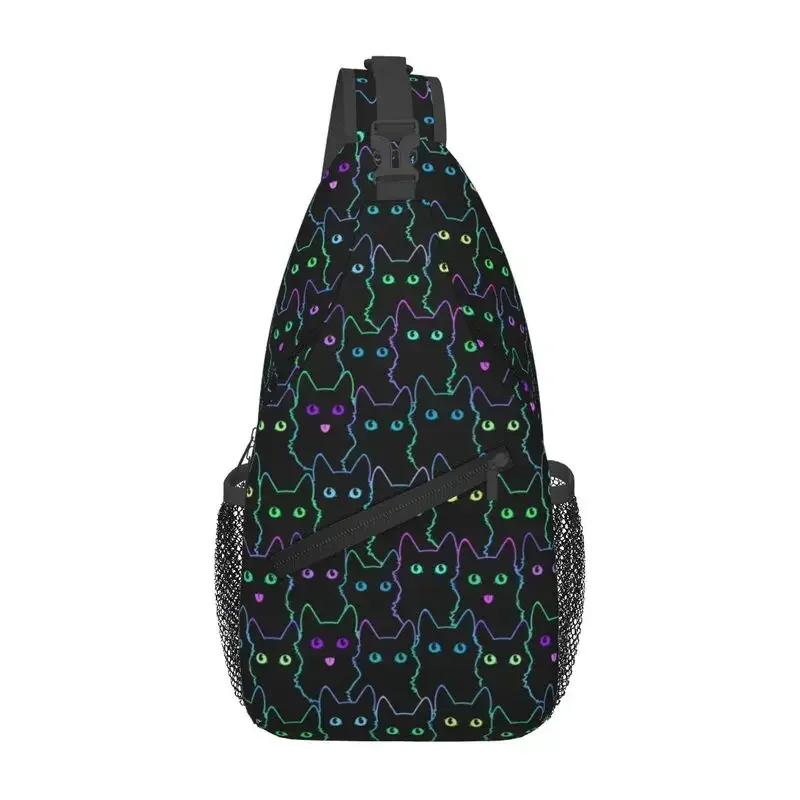 Custom Cute Black Cat Sling Crossbody Backpack Men Shoulder Chest Bag for Traveling
Custom Cute Black Cat Sling Crossbody Backpack Men Shoulder Chest Bag for Traveling